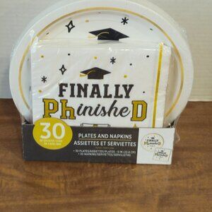 PHD Graduation Plates & Napkin